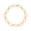 18ct Rose Gold Oval Link Handmade Bracelet
