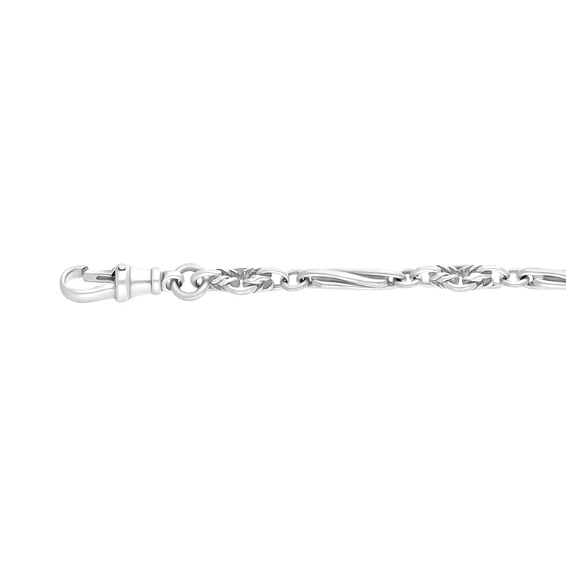 18ct White Gold Twist Byzantine Handmade Bracelet 2 18ct White Gold Twist Byzantine Handmade Bracelet - Image 2