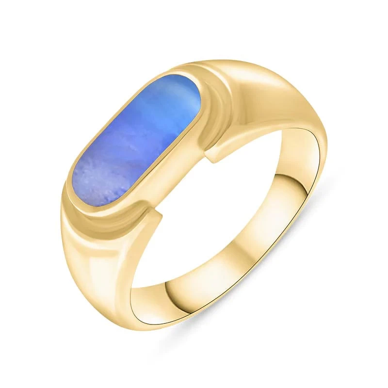 18ct Yellow Gold Moonstone Oval Dodgem Ring 1 18ct Yellow Gold Moonstone Oval Dodgem Ring