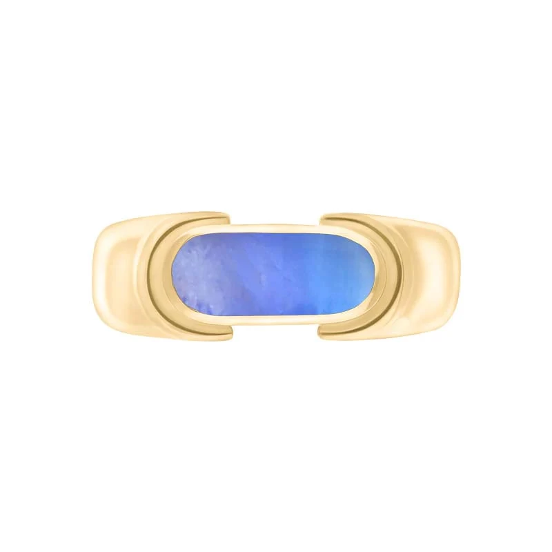 18ct Yellow Gold Moonstone Oval Dodgem Ring 3 18ct Yellow Gold Moonstone Oval Dodgem Ring - Image 3