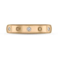 18ct Rose Gold 0.15ct Diamond Queen's Jubilee Hallmark 4mm Ring -Boutique Fashion Accessories Store 18ct rose gold diamond 4mm wedding band ring r1193 4 jfh 3 e7920331 bfce 4911 9787 7e15906f73be