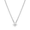 18ct White Gold 0.40ct Diamond Round Brilliant Cut Solitaire Slider Pendant