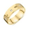 18ct Yellow Gold 0.36ctiamond Queen's Jubilee Hallmark Princess Cut 6mm Ring D