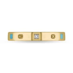 18ct Yellow Gold Turquoise 0.05ct Diamond Queen's Jubilee Hallmark Princess Cut 3mm Ring -Boutique Fashion Accessories Store 18ct yellow gold turquoise 0 05ct diamond jubilee hallmark collection princess cut 3mm ring r1199 3 jfh 3 2a26fcfc 3e91 4c28 8c31 32b634901bc8