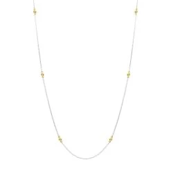 18ct White And Yellow Gold Diamond Necklet