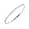 18ct White Gold 2.02ct Diamond Hinged Bangle