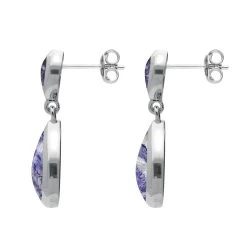 Sterling Silver Blue John Double Pear Drop Two Piece Set -Boutique Fashion Accessories Store 62128207SterlingSilverBlueJohnDoublePearDropEarringsE2019side 09538e42 8b47 4650 8505 5358de14b0a6
