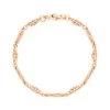 9ct Rose Gold Twist Byzantine Handmade Bracelet