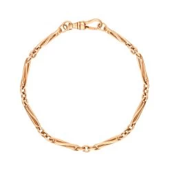 9ct Rose Gold Handmade Twist Bracelet