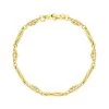9ct Yellow Gold Twist Byzantine Handmade Bracelet