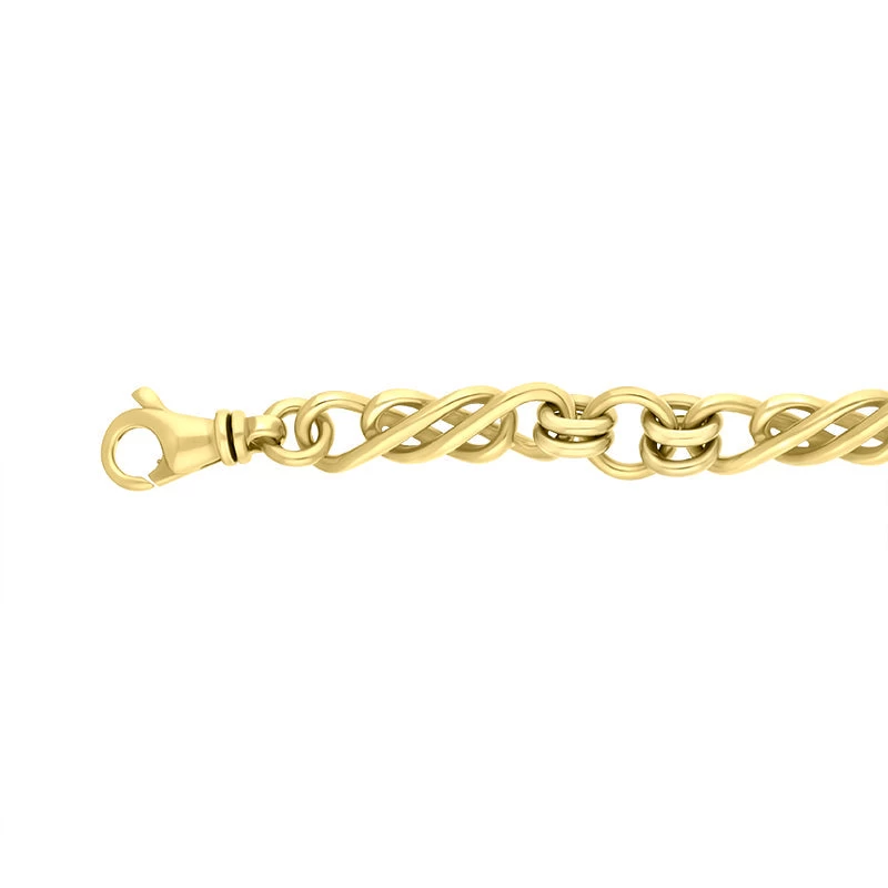 9ct Yellow Gold Celtic Twist Handmade Bracelet 2 9ct Yellow Gold Celtic Twist Handmade Bracelet - Image 2