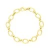 9ct Yellow Gold Oval Link Handmade Bracelet