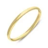 9ct Yellow Gold 4mm Domed Hinged Bangle