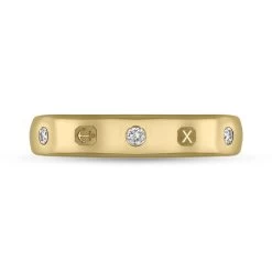 9ct Yellow Gold 0.15ct Diamond Queen's Jubilee Hallmark 4mm Ring -Boutique Fashion Accessories Store 9ct yellow gold diamond 4mm wedding band ring r1193 4 jfh 3 2cddc3c5 f44b 4710 a8e7 0291f0c00887