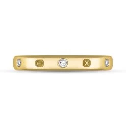 9ct Yellow Gold 0.18ct Diamond Queen's Jubilee Hallmark 6mm Ring -Boutique Fashion Accessories Store 9ct yellow gold diamond jubilee hallmark collection 6mm ring r1193 6 jfh 3 f595bdf7 12e8 4b70 a27e 8ea069683020