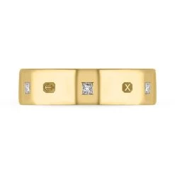 9ct Yellow Gold 0.36ct Diamond Queen's Jubilee Hallmark Princess Cut 6mm Ring -Boutique Fashion Accessories Store 9ct yellow gold diamond jubilee hallmark collection princess cut 6mm ring r1199 6 jfh 3 774ba596 6656 49dc 976c d241b2ef3895