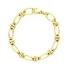9ct Yellow Gold Handmade Cable Chain Bracelet