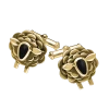 9ct Yellow Gold Whitby Jet Sheep Cufflinks