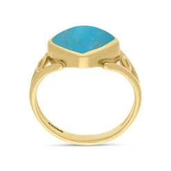 9ct Yellow Gold Turquoise Cushion Cut Ring -Boutique Fashion Accessories Store 9ct Yellow Gold Turquoise Cushion Cut Ring R1246 3 5fb0bf7a 259a 42f6 aed8 ffa4367261b7