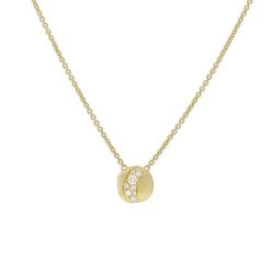 Marco Bicego Africa 18ct Yellow Gold 0.22ct Diamond Necklace