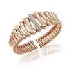 Chimento Bamboo 18ct Rose Gold 0.27ct Diamond Bangle