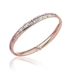 Chimento Stardust 18ct Rose Gold 0.32ct Diamond Bangle