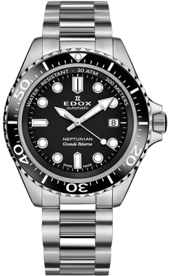 Edox Watch Neptunian Grande Reserve Black
