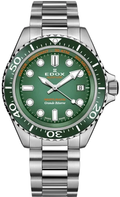 Edox Watch Neptunian Grande Reserve Green