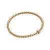 Fope Eka 18ct Yellow Gold 0.01ct Diamond Flexible Bracelet