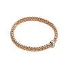 Fope Vendome 18ct Rose Gold 0.35ct Diamond Flexible Bracelet