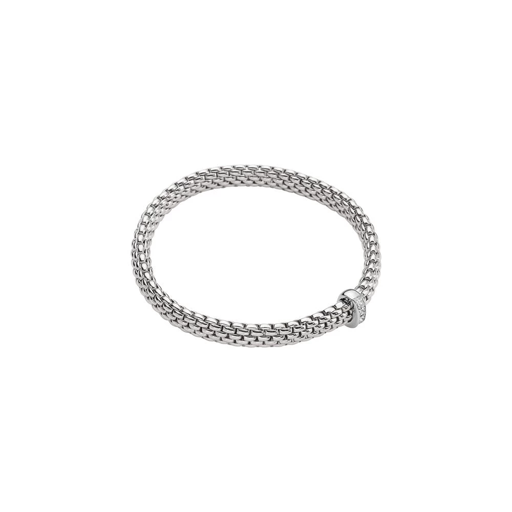 Fope Vendome 18ct White Gold 0.35ct Diamond Flexible Bracelet
