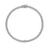 Fope Flex'it Prima 18ct White Gold 0.20ct Diamond Bracelet