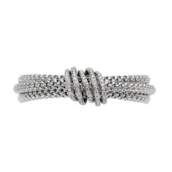 Fope Mialuce 18ct White Gold 1.20ct Diamond Bracelet 6 Fope Mialuce 18ct White Gold 1.20ct Diamond Bracelet -Boutique Fashion Accessories Store Fope Mialuce 18ct White Gold 1.20ct Diamond Bracelet 651BPAVE. side