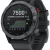 Garmin Watch Fenix 6 Pro Solar Slate Grey With Black Band D