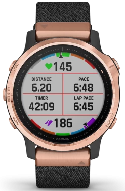 Garmin Watch Fenix 6S Sapphire Rose Gold Nylon Band D -Boutique Fashion Accessories Store GarminWatchFenix6SSapphireRoseGoldNylonBand010 02159 375