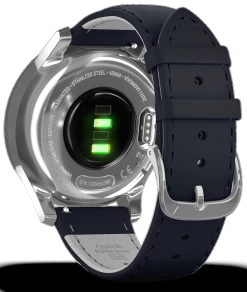 Garmin Watch Vivomove Luxe Steel Case Navy Leather -Boutique Fashion Accessories Store GarminWatchVivomoveLuxeSteelCaseNavyLeather010 02241 003