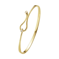 Georg Jensen Magic 18ct Yellow Gold Diamond Bangle