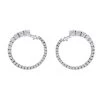 Hans D. Krieger 18ct White Gold 1.32ct Diamond Hoop Earrings