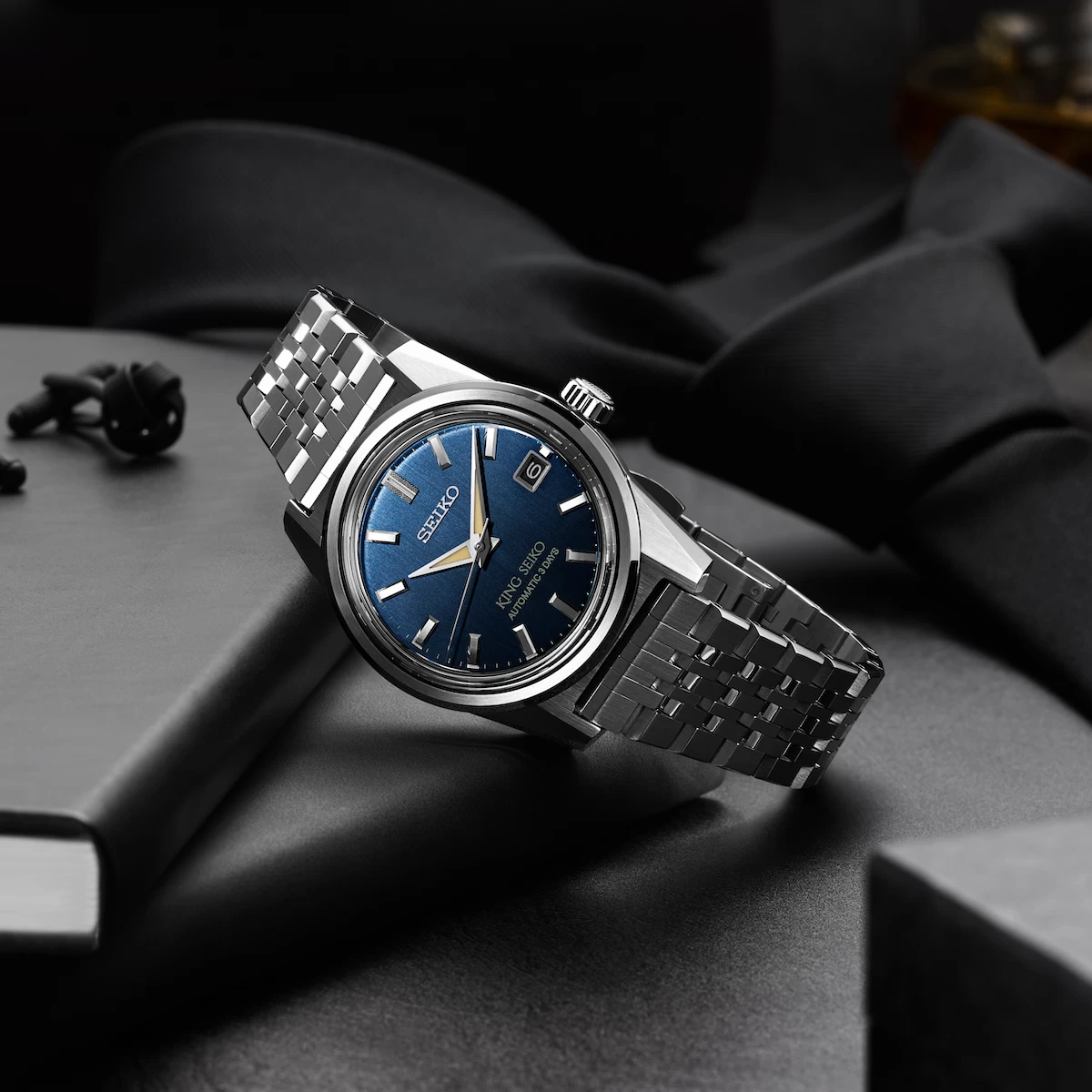 King Seiko Watch KSK Indigo Denim 6R 3 Day Power Reserve 4 King Seiko Watch KSK Indigo Denim 6R 3 Day Power Reserve - Image 4