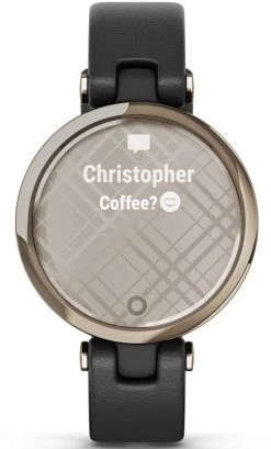 Garmin Watch Lily Cream Gold Black Case And Italian Leather Band -Boutique Fashion Accessories Store Lily HR 5001.17 13d77fb2 ee98 4e36 a092 6e40d1873602