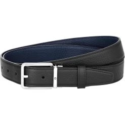 Montblanc Belt Reversible Leather 32mm Black Blue