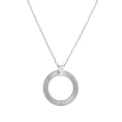 Marco Bicego Masai 18ct White Gold Diamond Round Necklace