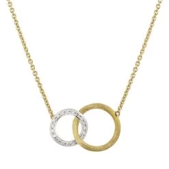 Marco Bicego Jaipur Link 18ct Yellow Gold 0.14ct Diamond Necklace