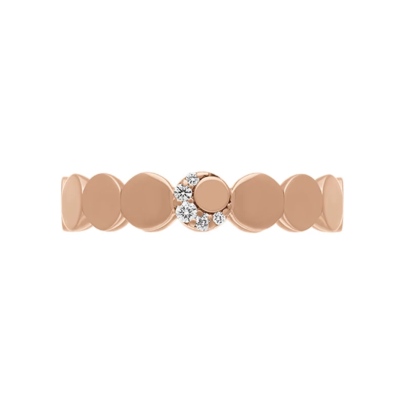 Pasquale Bruni Luce 18ct Rose Gold 0.05ct Diamond Half Moon Small Ring D 3 Pasquale Bruni Luce 18ct Rose Gold 0.05ct Diamond Half Moon Small Ring D - Image 3