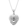 Sterling Silver Winged Padlock Locket