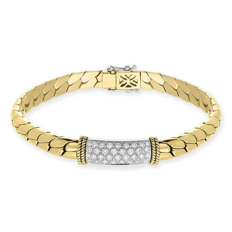 Picchiotti 18ct Yellow Gold Diamond Pave Bracelet D 1 Picchiotti 18ct Yellow Gold Diamond Pave Bracelet D