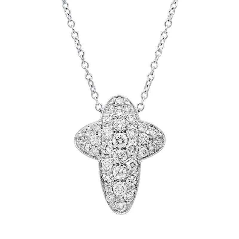 Picchiotti 18ct White Gold Diamond Cross Necklace D 1 Picchiotti 18ct White Gold Diamond Cross Necklace D