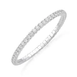 Picchiotti Xpandable 18ct White Gold 6.87ct Diamond Tennis Bracelet