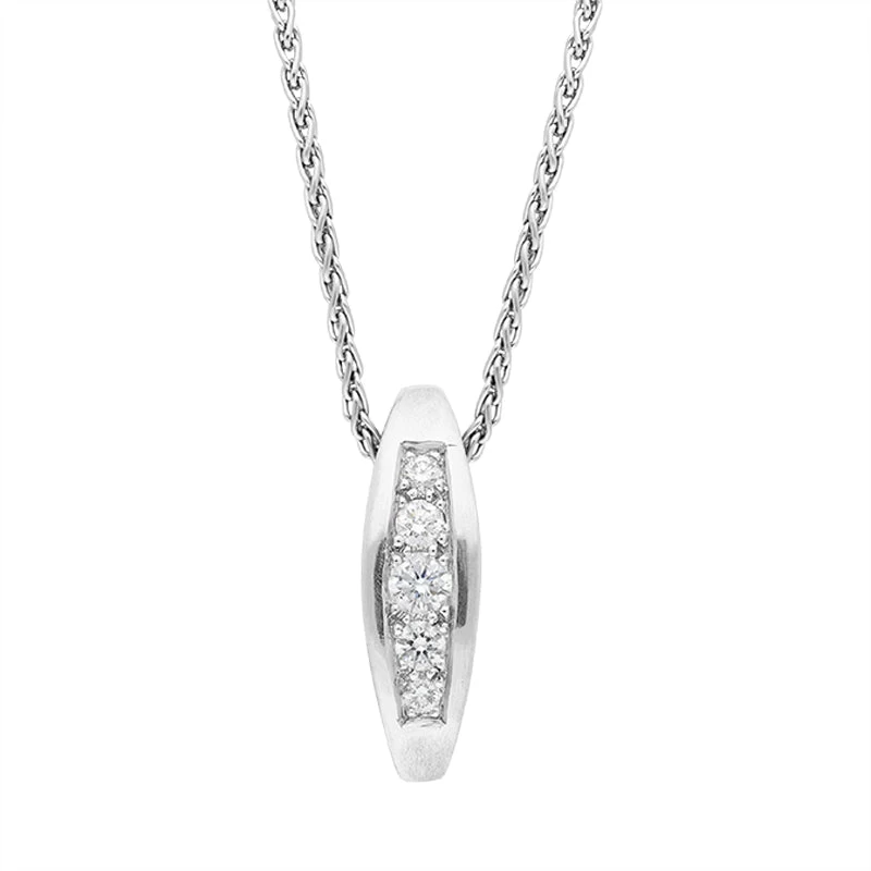 Platinum Diamond Pave Set Elongated Necklace D 1 Platinum Diamond Pave Set Elongated Necklace D