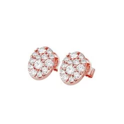 Ponte Vecchio 18ct Rose Gold 0.30ct Diamond Stud Earrings